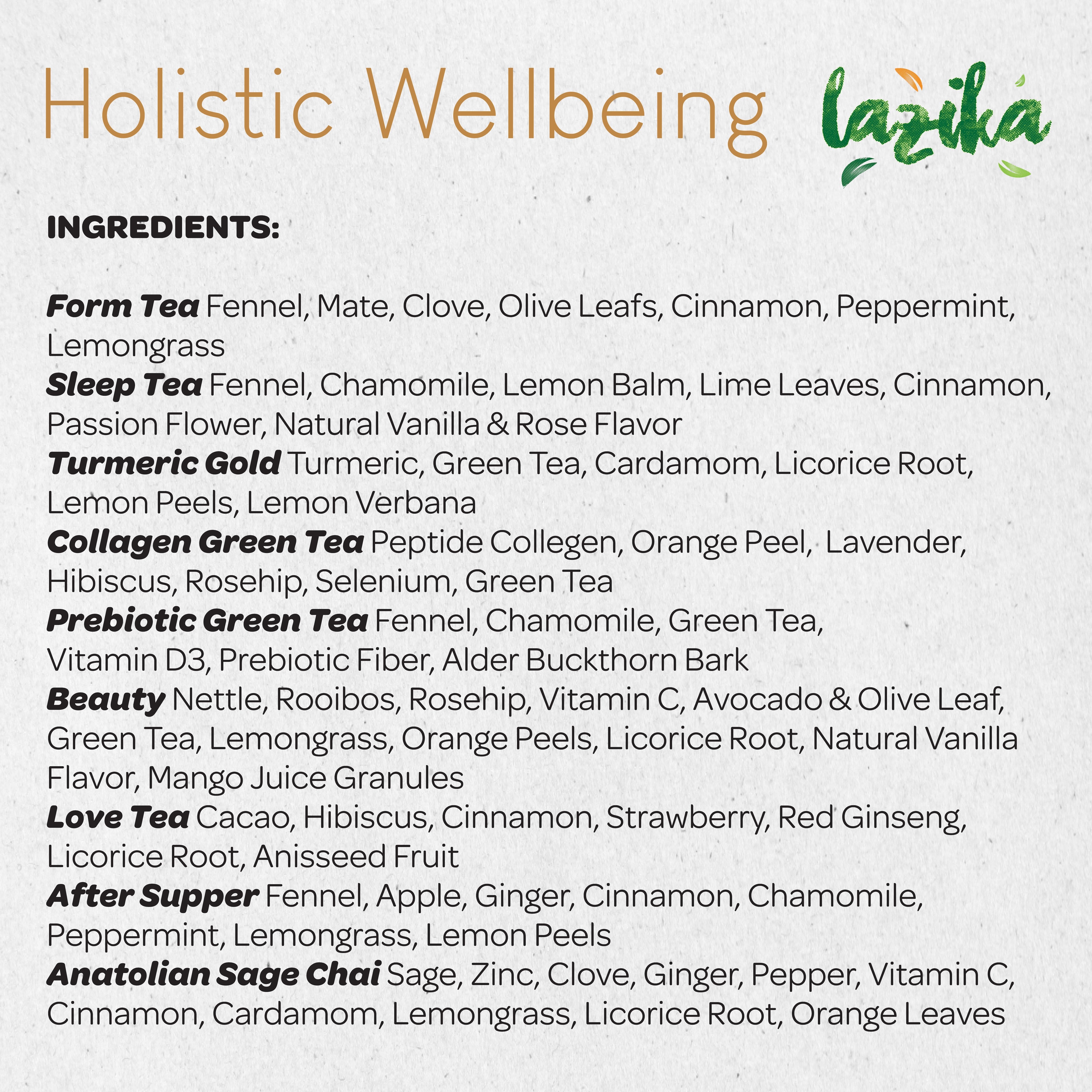 Holistic Wellbeing Herbal Tea Assortment