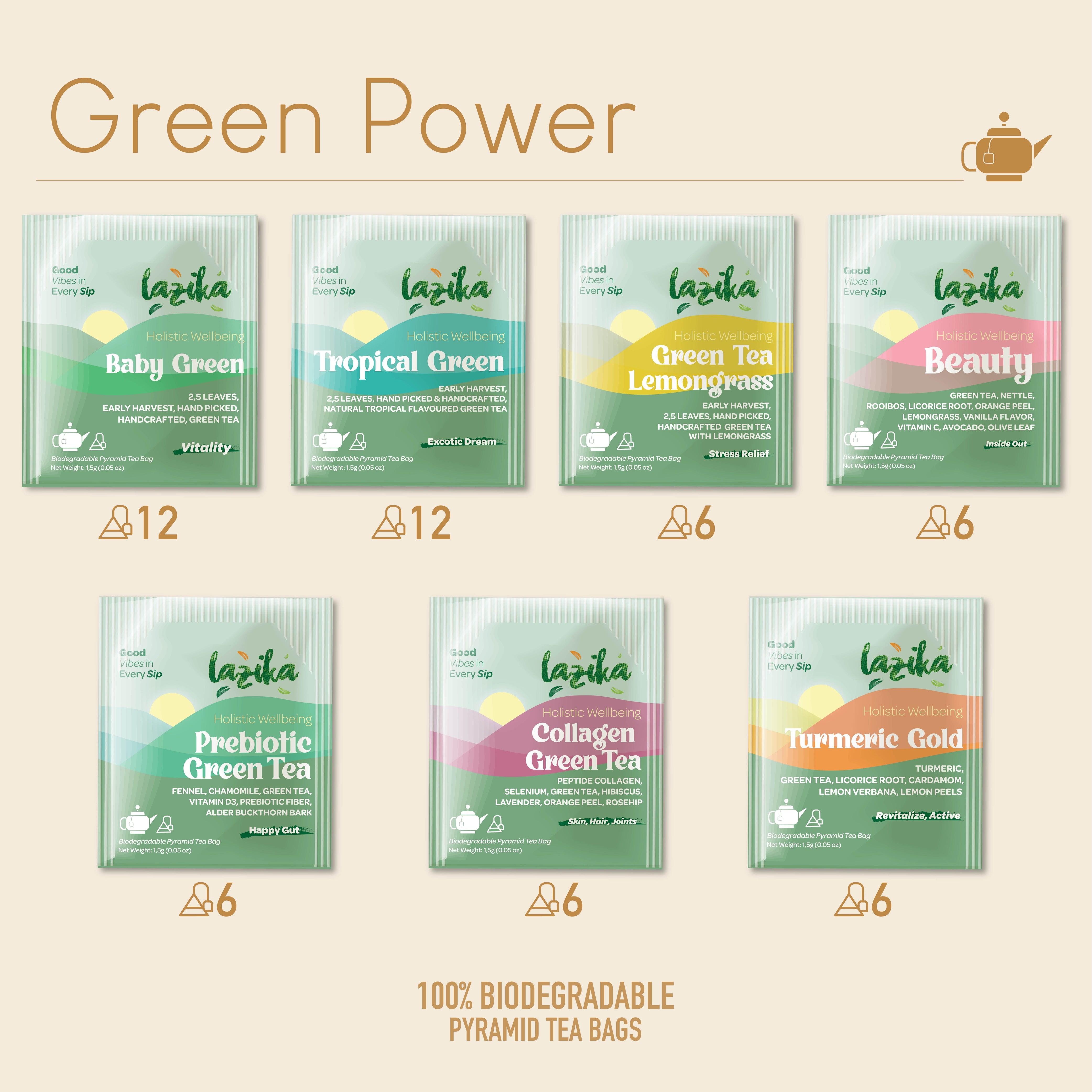 Green Power Herbal Tea Assortment