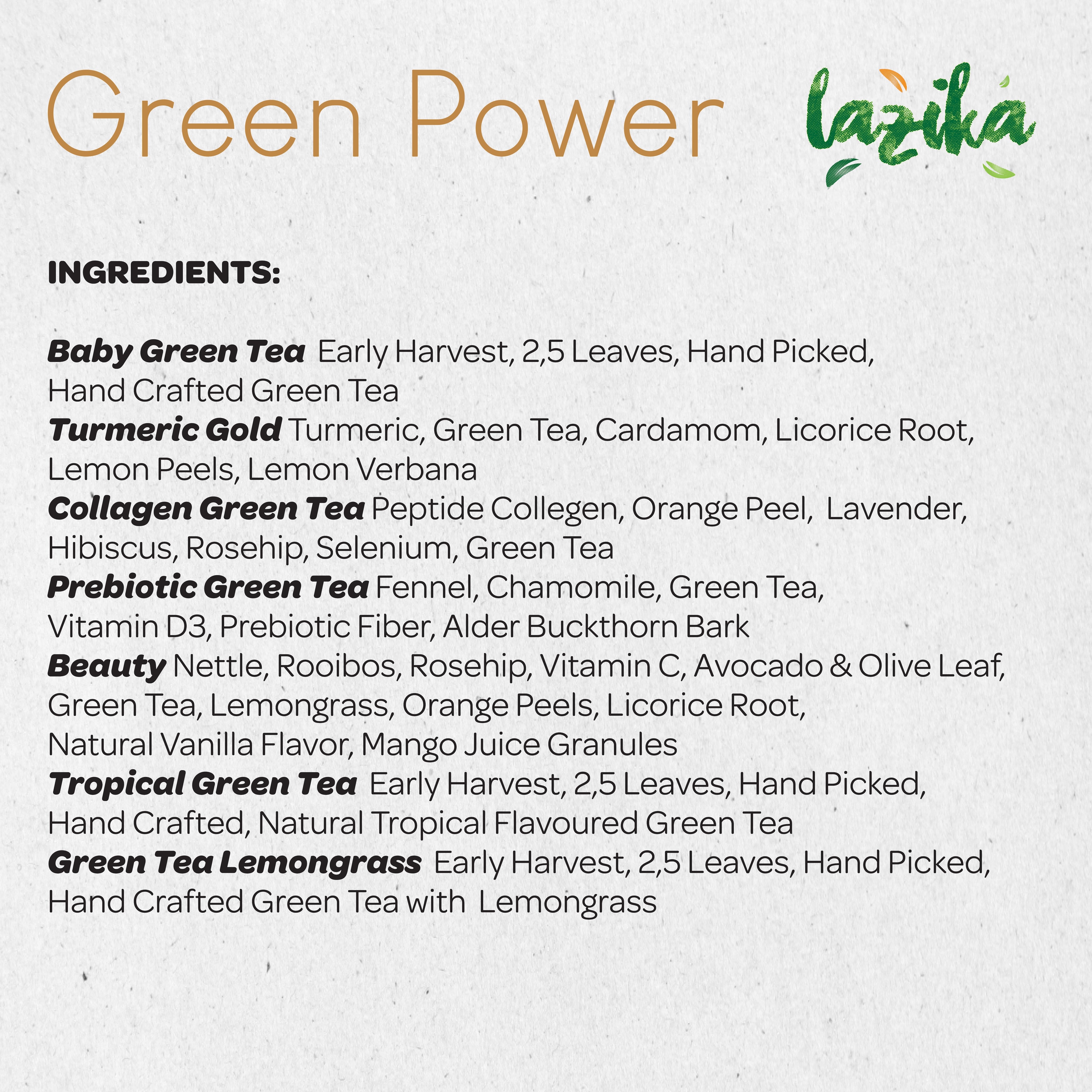 Green Power Herbal Tea Assortment